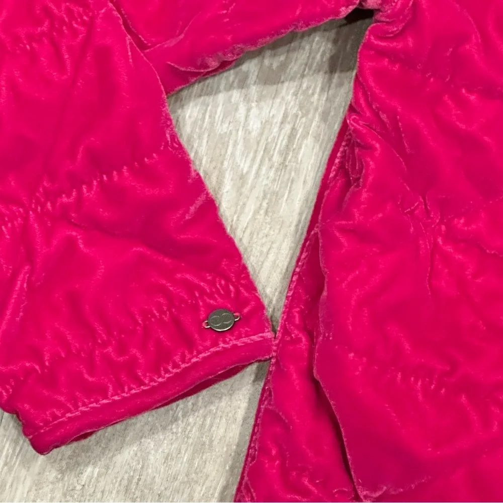 Calia Carrie Underwood Hot Pink Velvet Quilted Full-Zip Pockets Jacket, Medium - Picture 14 of 14